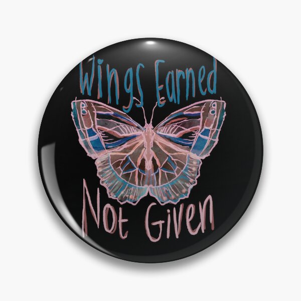 Item preview, Wings Earned Not Given – Pagan Butterfly Negative Dark Art designed and sold by DanniDan.