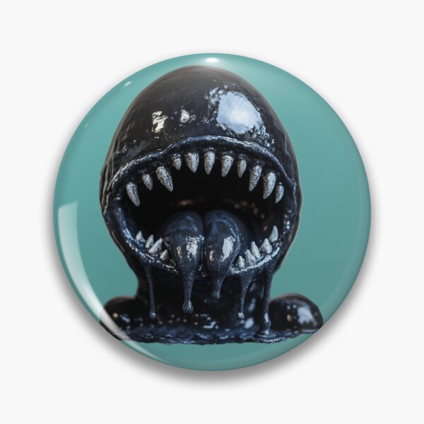 Item preview,  Black scary slime with no eyes designed and sold by Kat's Design Hub.