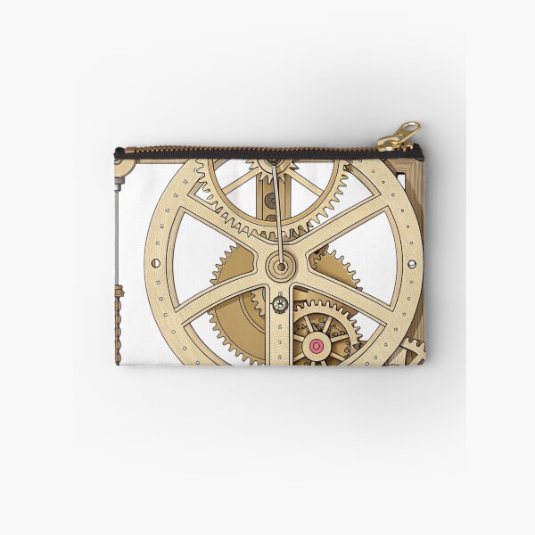 Item preview, Clockwork Mechanism — Vintage Gear & Pendulum Blueprint | Mechanical Time Art Print designed and sold by VivoStudio.