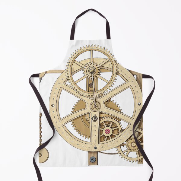 Item preview, Clockwork Mechanism — Vintage Gear & Pendulum Blueprint | Mechanical Time Art Print designed and sold by VivoStudio.