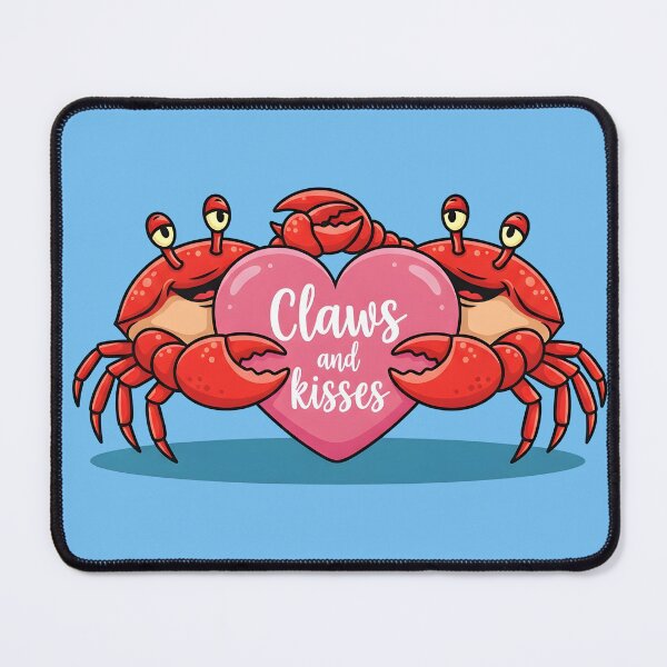 Item preview, Claws and Kisses – Cute Crab Couple Valentine Design designed and sold by Sea Gem.