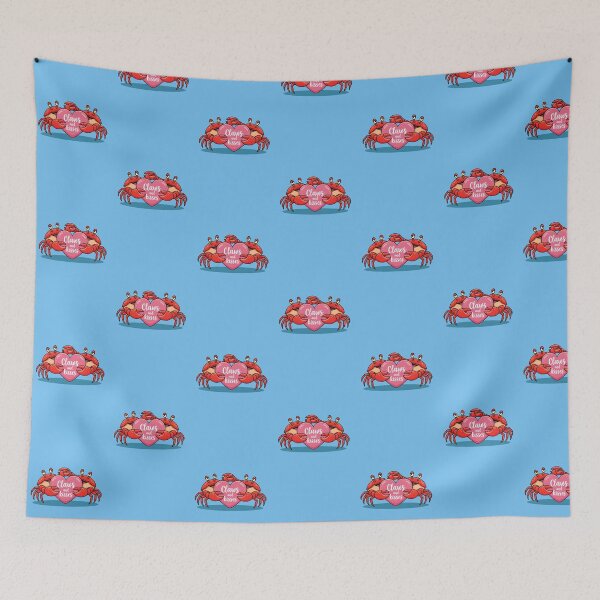 Item preview, Claws and Kisses – Cute Crab Couple Valentine Design designed and sold by Sea Gem.
