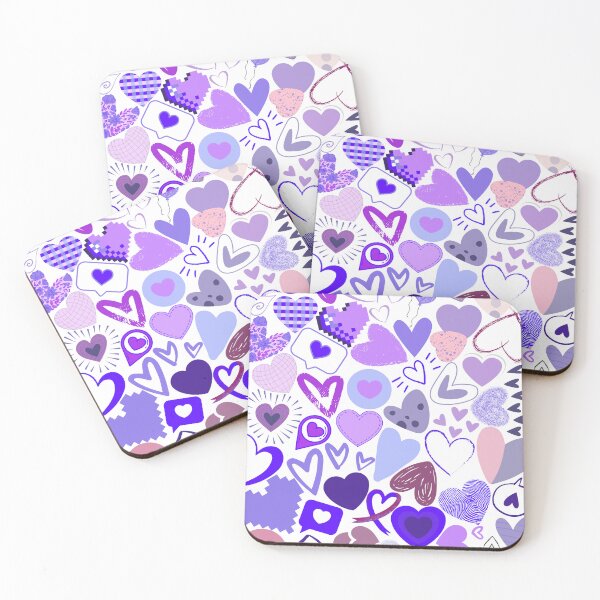 Item preview, Purple hearts  designed and sold by SoukainaAl.