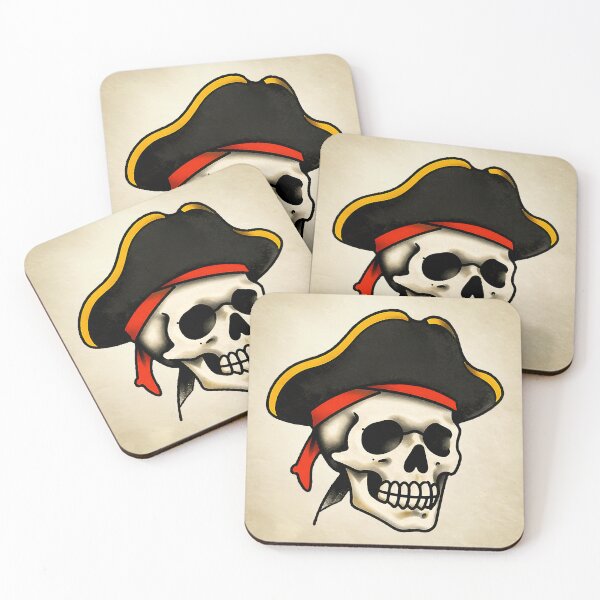 Item preview, Classic Tattoo Pirate Skull designed and sold by SteadyRolling.