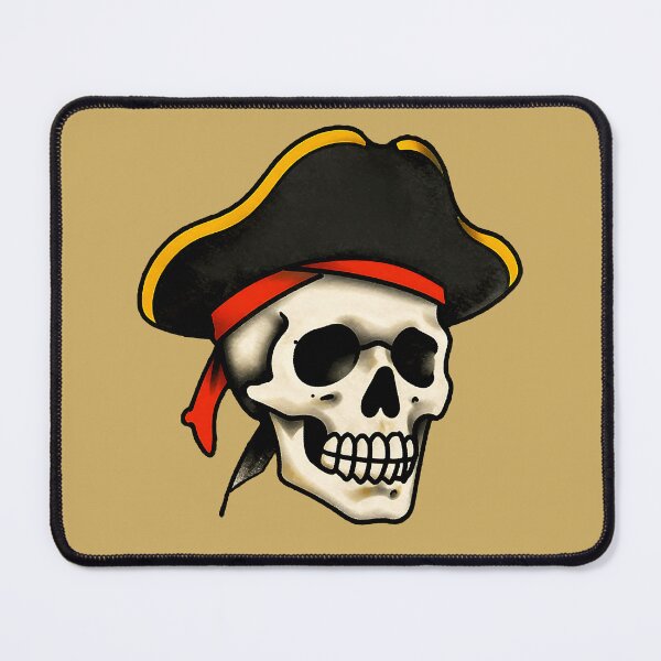Item preview, Classic Tattoo Pirate Skull designed and sold by SteadyRolling.