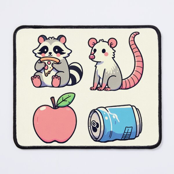 Item preview, Cute Trash Gang - Raccoon & Opossum Kawaii designed and sold by GREENZ0NE.
