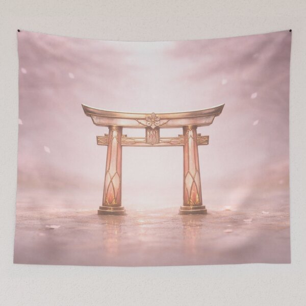 Item preview, Torii Gate in Falling Petals designed and sold by PurrfectWhisper.