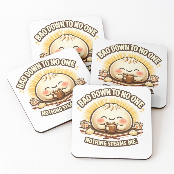 Item preview, Bao Down To No One – Funny Cute Bao Bun Pun Shirt designed and sold by Kevin Shearer.