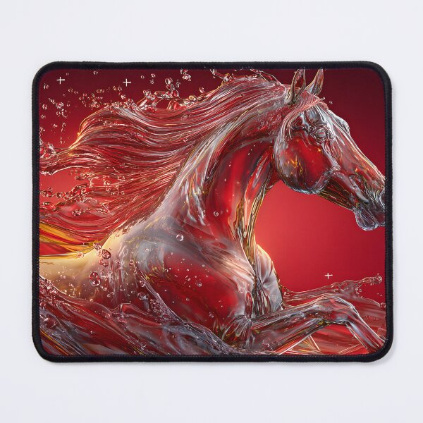 Item preview, Dynamic Liquid Horse Sculpture in Vibrant Colors designed and sold by Artessie.