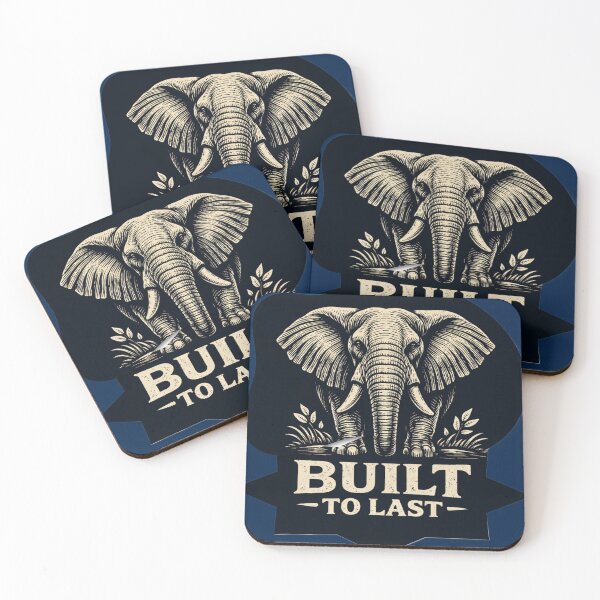 Item preview, Elephant Built to Last African Savanna Wildlife Art Sticker Modern Nature Lover Gift Hoodie Wall Art designed and sold by SavannaStrikes.