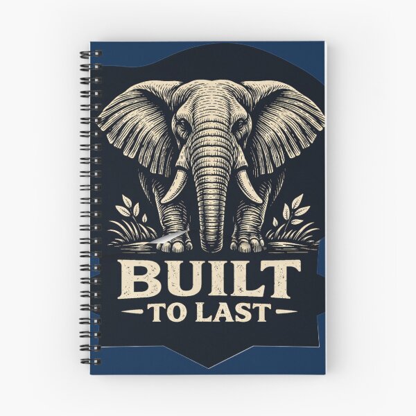 Item preview, Elephant Built to Last African Savanna Wildlife Art Sticker Modern Nature Lover Gift Hoodie Wall Art designed and sold by SavannaStrikes.