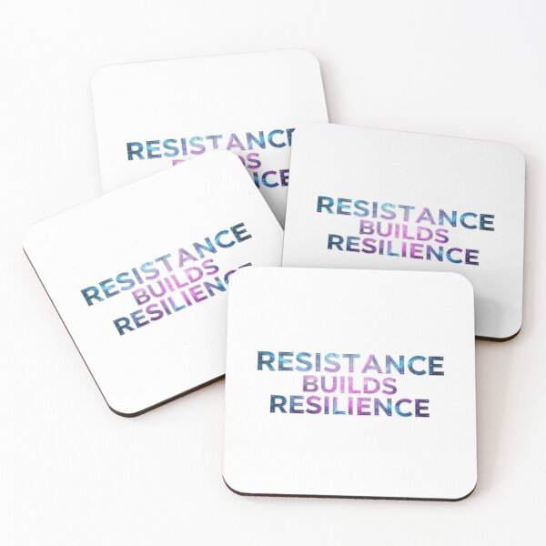 Item preview, Resistance Builds Resilience – Mental Strength & Motivation Quote Design designed and sold by SV-Creation.