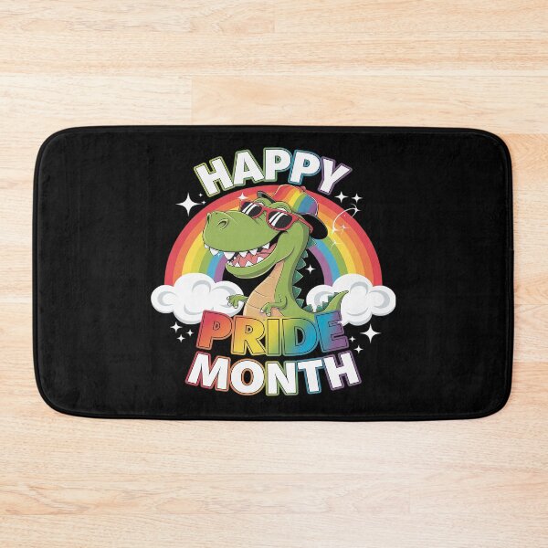 Item preview, Happy Pride Month LGBT-Q Cute Dinosaur Gay Rainbow Flag Ally  designed and sold by FadeOfThrone.