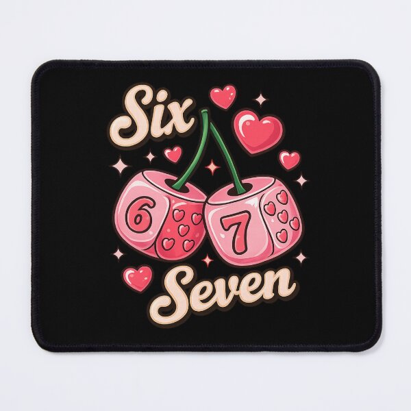 Item preview, six sevencherry dice cute valentine girly meme  designed and sold by zuzzelek44.