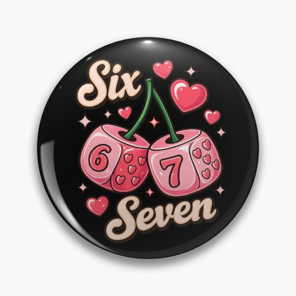 Item preview, six sevencherry dice cute valentine girly meme  designed and sold by zuzzelek44.