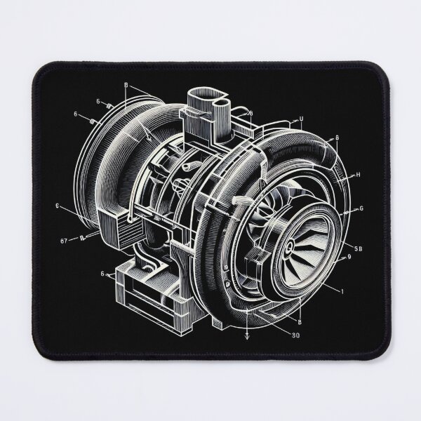 Item preview, Sleek Blueprint Turbo Design designed and sold by ShiftingLegends.