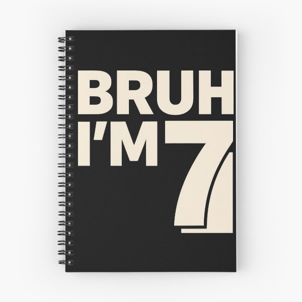 Item preview, Bruh I'm 7 - 7th Birthday designed and sold by ZBIFBOUETLA.