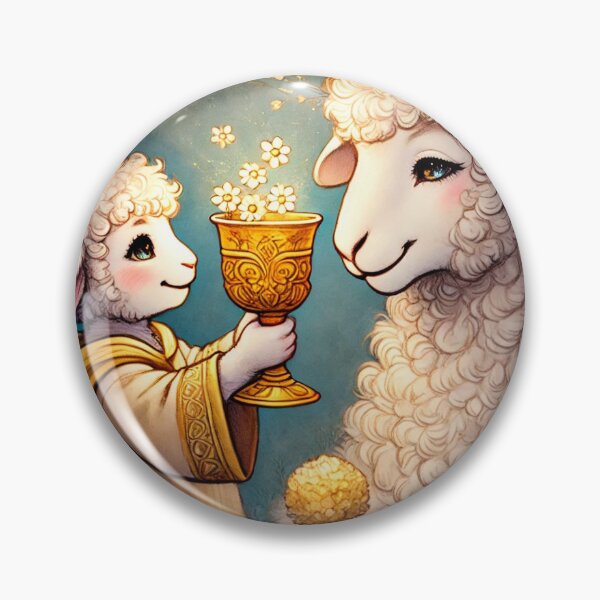 Item preview, Sheepism – Six of Cups Tarot Card designed and sold by Thpoar.