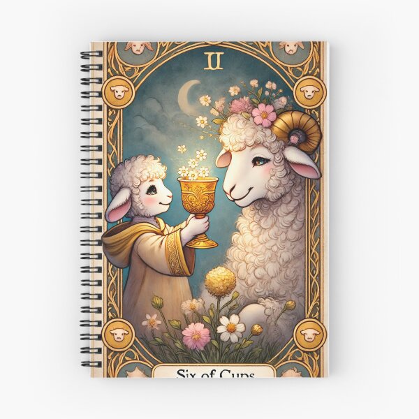 Item preview, Sheepism – Six of Cups Tarot Card designed and sold by Thpoar.