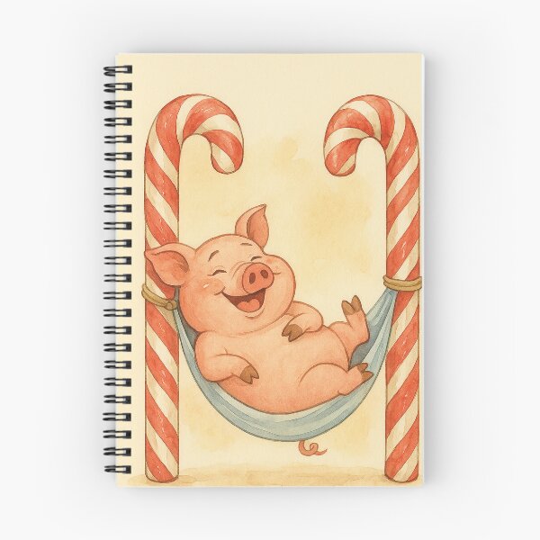 Item preview, Pig in a hammock, delicious candy canes designed and sold by Mauswohn.