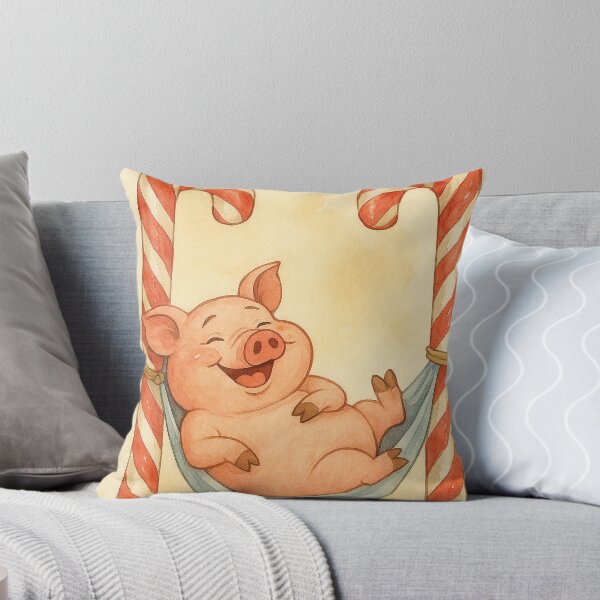 Item preview, Pig in a hammock, delicious candy canes designed and sold by Mauswohn.