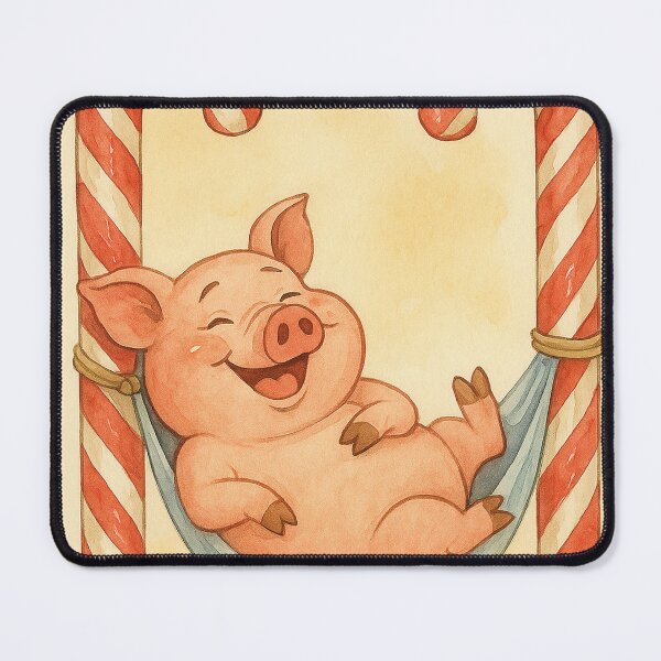 Item preview, Pig in a hammock, delicious candy canes designed and sold by Mauswohn.