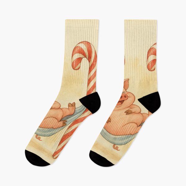 Item preview, Pig in a hammock, delicious candy canes designed and sold by Mauswohn.