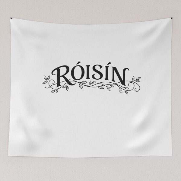 Item preview, Róisín Name in Soft Gaelic Script with Floral Vine | Irish Baby Gift designed and sold by bazstees54.
