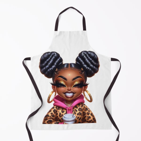 Item preview, Happy Chibi Black Girl Coffee Aesthetic Art designed and sold by Lulunza.