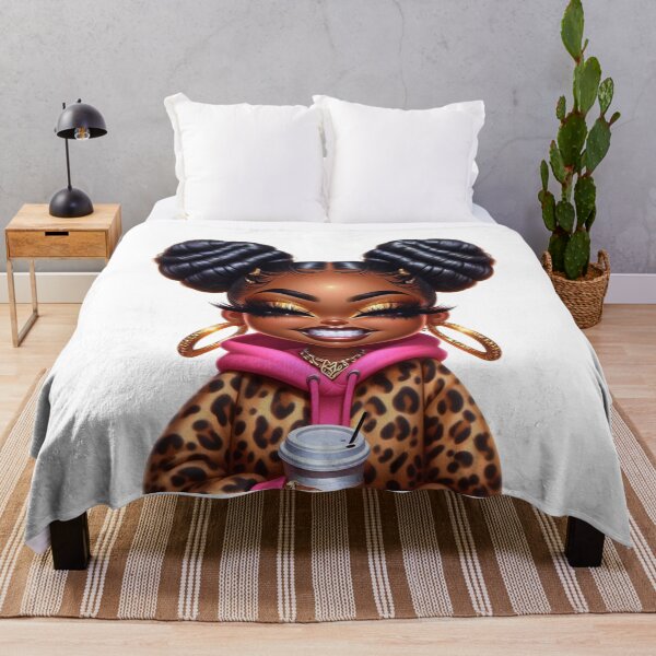Item preview, Happy Chibi Black Girl Coffee Aesthetic Art designed and sold by Lulunza.