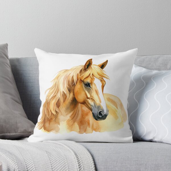 Item preview, Watercolor Horse Portrait Illustration designed and sold by Rutvain.