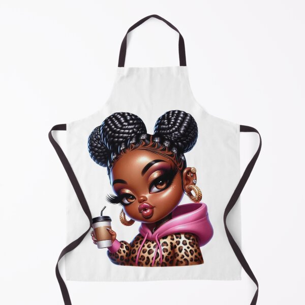 Item preview, Stylish Chibi Black Girl Holding Coffee Cup designed and sold by Lulunza.
