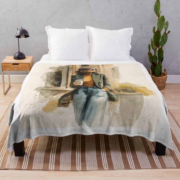 Item preview, Stylish Woman Walking City Illustration designed and sold by Silrom.