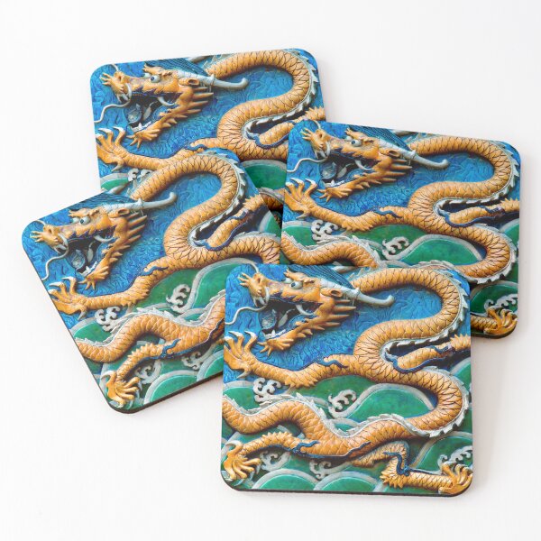 Item preview, Chinese Dragon Wall Mural Beijing Forbidden Cify designed and sold by Vicky Brago-Mitchell®.