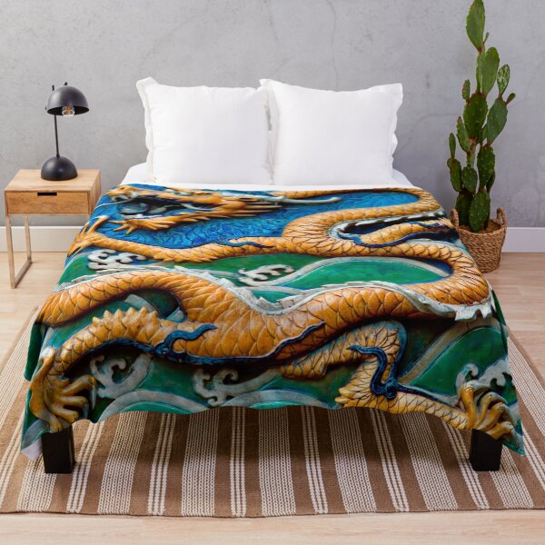Item preview, Chinese Dragon Wall Mural Beijing Forbidden Cify designed and sold by Vicky Brago-Mitchell®.