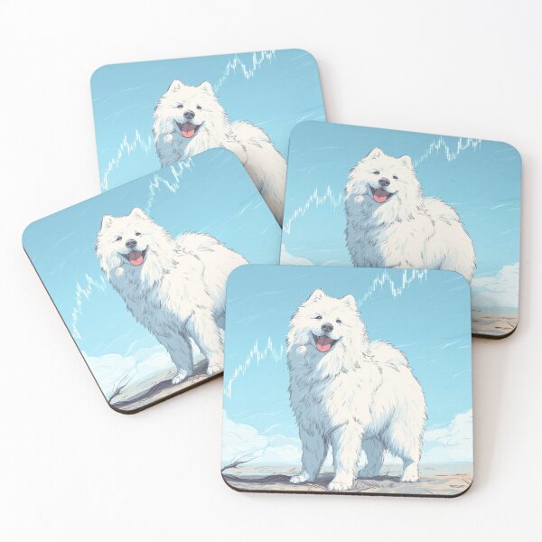 Item preview, Samoyed Trading Poster – Calm Dog Wall Art for Traders designed and sold by Kovrika.