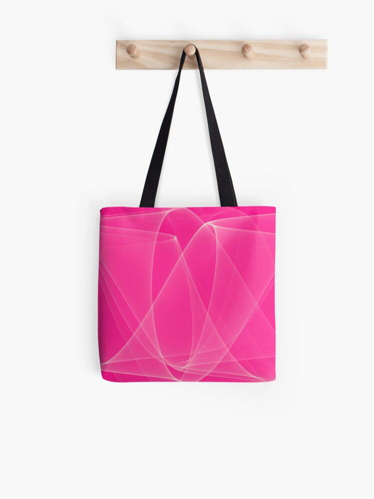 pink mesh tote