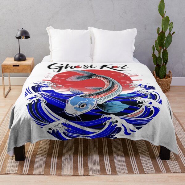 Item preview, Ghost Koi – Japanese Zen Fish & Wave Aesthetic Art designed and sold by YounexxART.