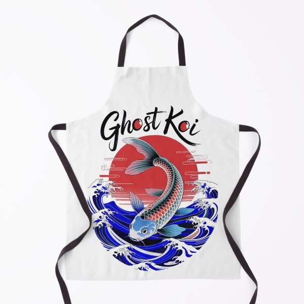 Item preview, Ghost Koi – Japanese Zen Fish & Wave Aesthetic Art designed and sold by YounexxART.