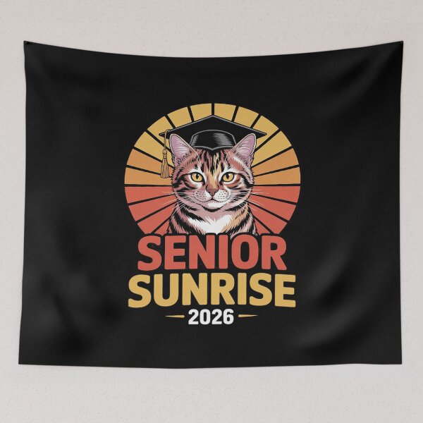 Item preview, Womens Senior Sunrise 2026 Graduation Last First Day Cat 5 designed and sold by MythWoot.