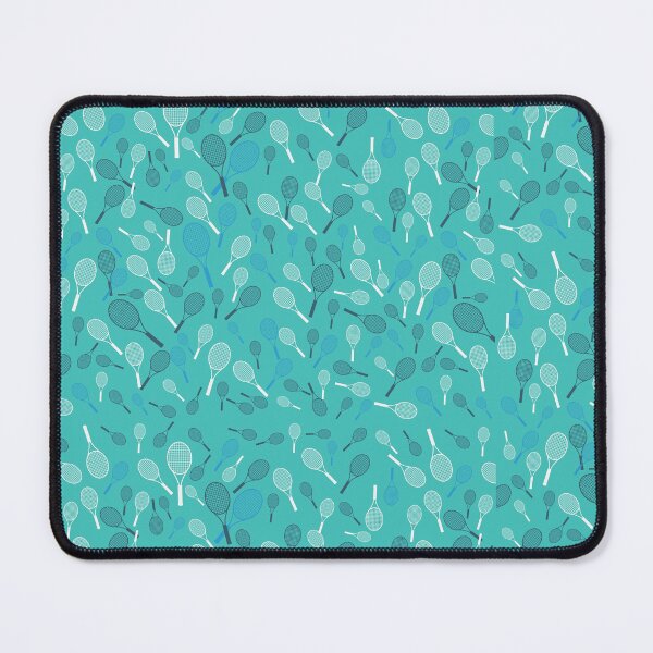 Item preview, Tennis Rackets on Teal Background designed and sold by BigCityTennis.