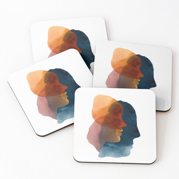 Item preview, Abstract overlap art, modern minimalist color block design designed and sold by BoxofMoments.