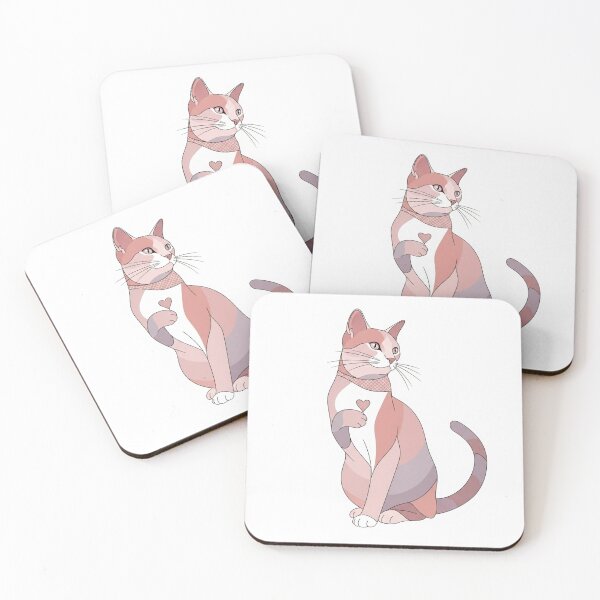 Item preview, Modern Elegant Love Cat designed and sold by PetJoyPrintsCO.