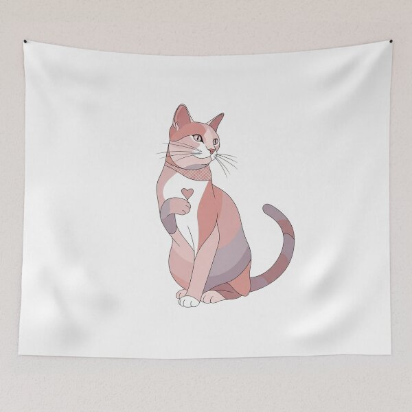 Item preview, Modern Elegant Love Cat designed and sold by PetJoyPrintsCO.