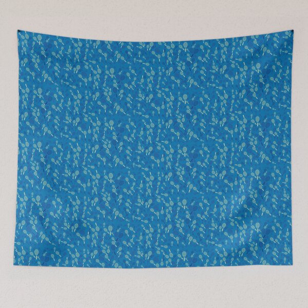 Item preview, Tennis Rackets on Blue Background designed and sold by BigCityTennis.