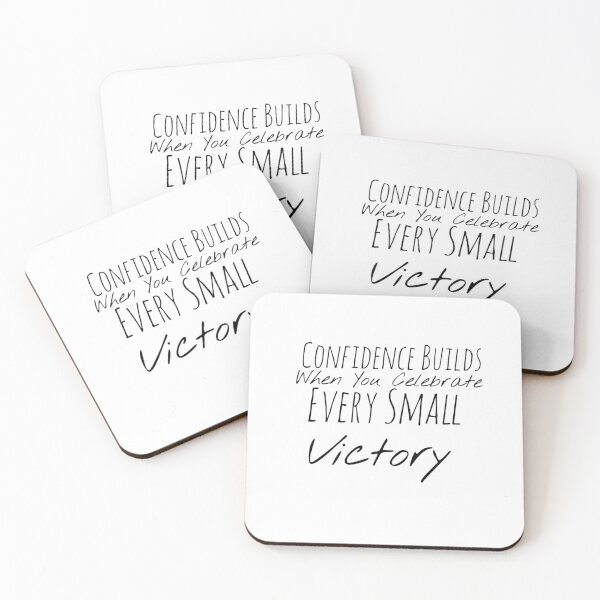 Item preview, Confidence Builds When You Celebrate Every Small Victory – Achievement Affirmation designed and sold by Camila  Ardila.