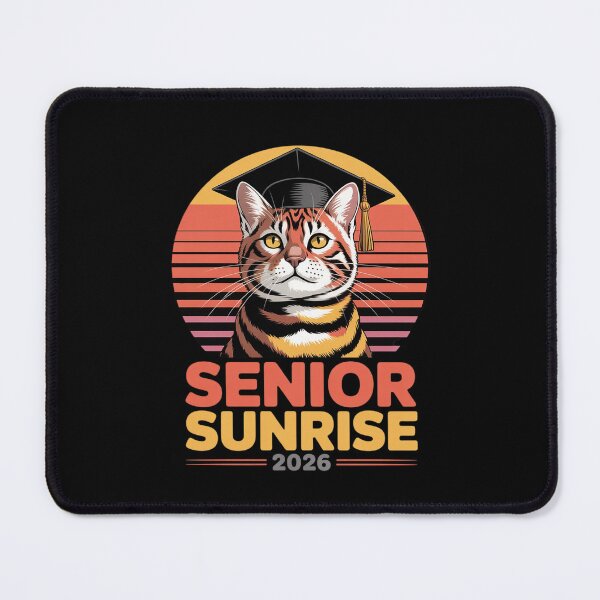 Item preview, Womens Senior Sunrise 2026 Graduation Last First Day Cat designed and sold by MythWoot.