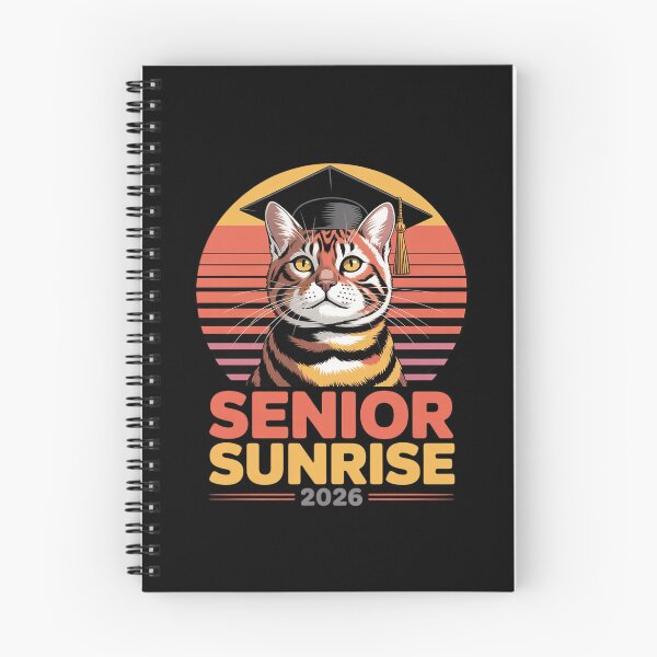 Item preview, Womens Senior Sunrise 2026 Graduation Last First Day Cat designed and sold by MythWoot.