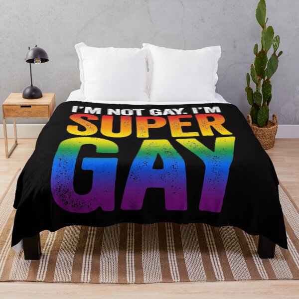 Artikelvorschau, Ich bin nicht schwul, ich bin super schwul – LGBTQ-Pride-Flagge entworfen und verkauft von Vexat062Art.
