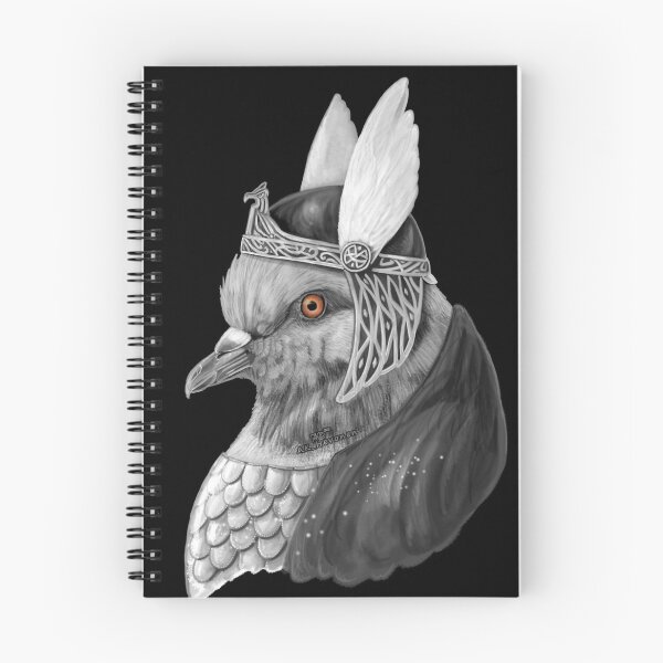Item preview, Brunhilde Pigeon, hand painted painting designed and sold by AK-Hevonen.